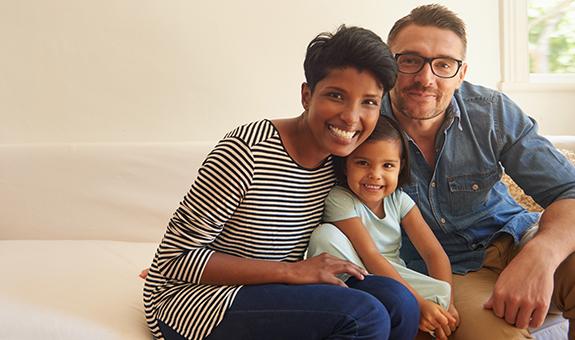 Family sitting together