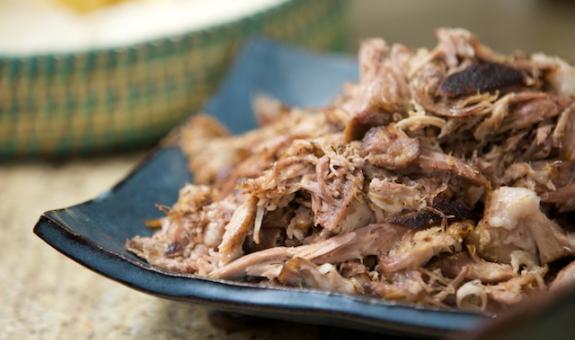 Image of a plate full of pulled pork