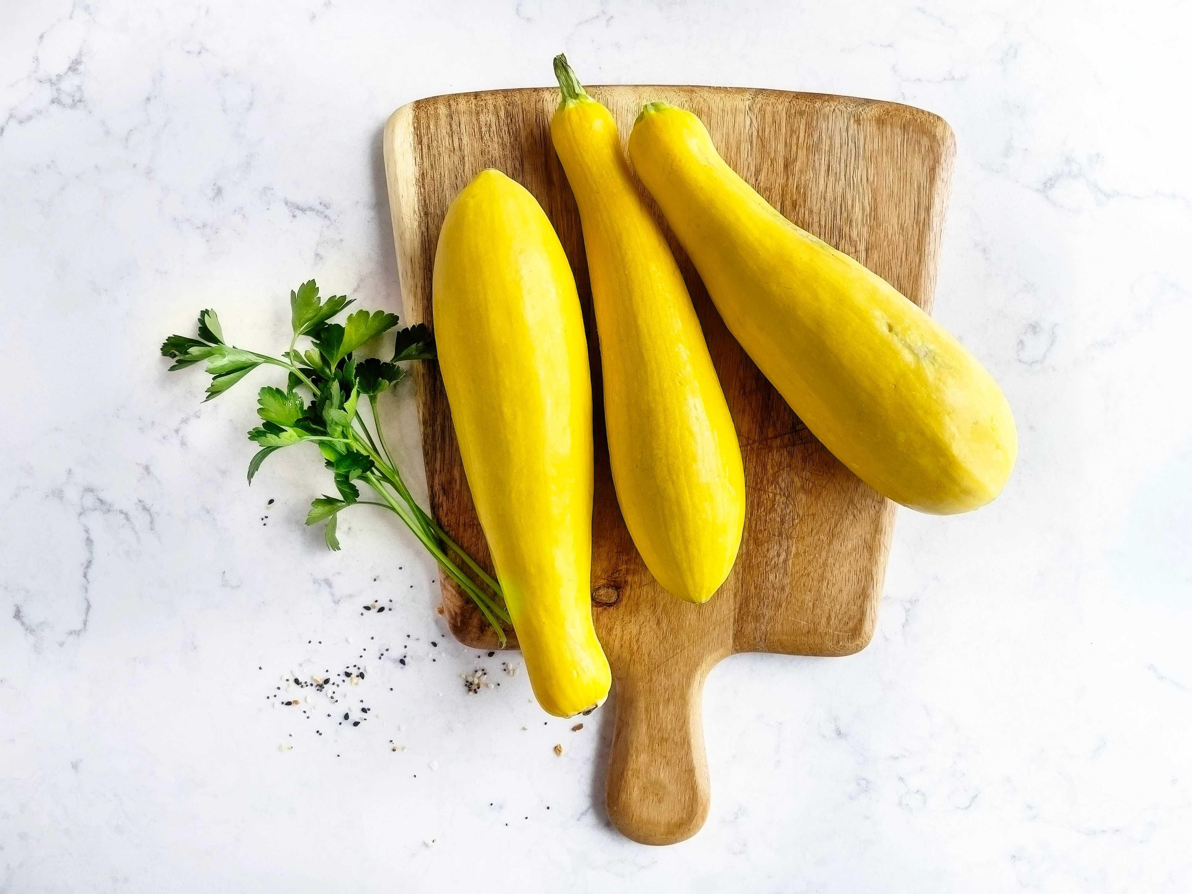 image of squash on a cutting board